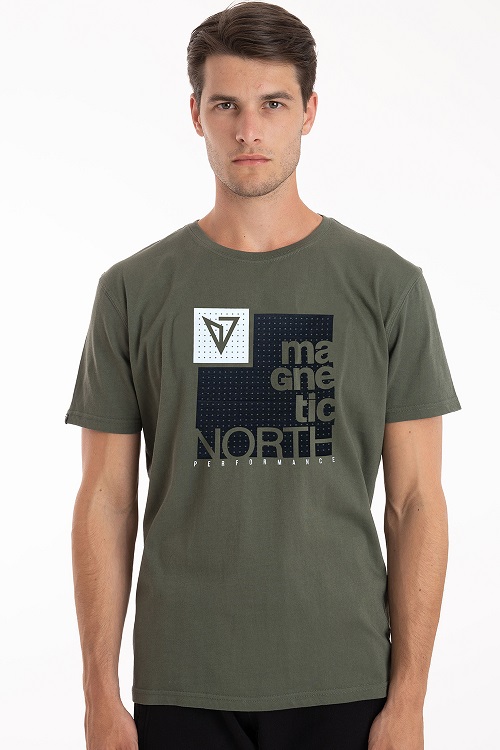 ΜΠΛΟΥΖΑ MAGNETIC NORTH 2BLOCK T-shirt Men's *22006*100%*Cotton*