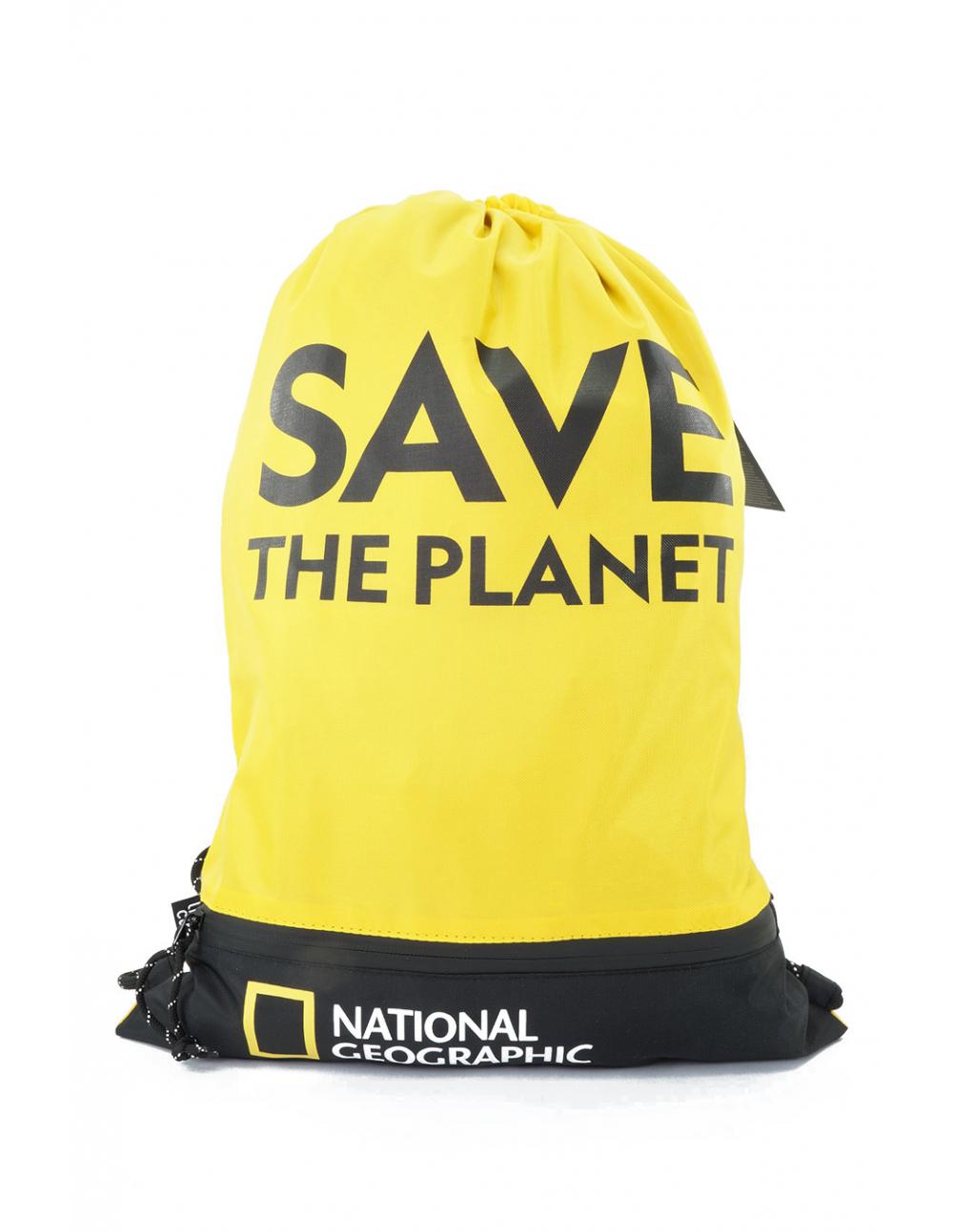 ΣΑΚΙΔΙΟ NATIONAL GEOGR.SAVE THE PLANET STRING BAG PRET RECYCL. *N08904*