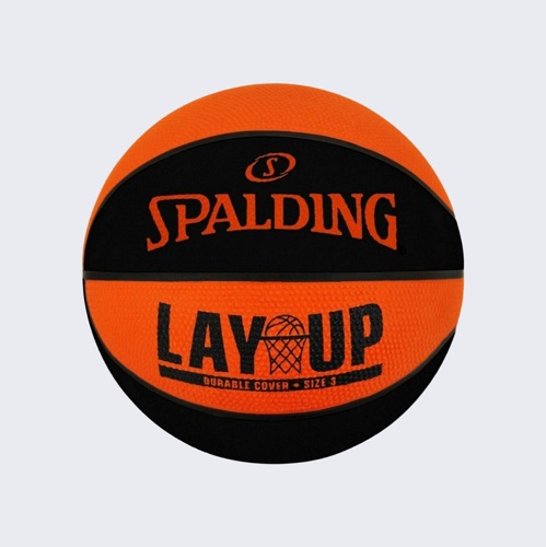 ΜΠΑΛΑ SPALDING LAY UP *Orange Black*SZ5* Rubber*Basketball* 84550*