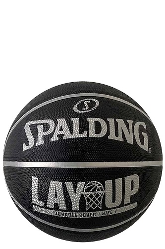 ΜΠΑΛΑ SPALDING LAY UP 2021 BLACK GREY RUBBER basketball